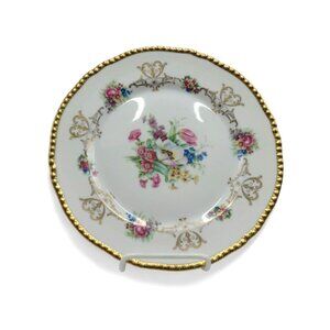 Royal BAYREUTH BAVARIA Chatham Plate Floral Design Gold Trim Germany Vintage 10"